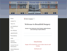 Tablet Screenshot of bennfieldsurgery.co.uk